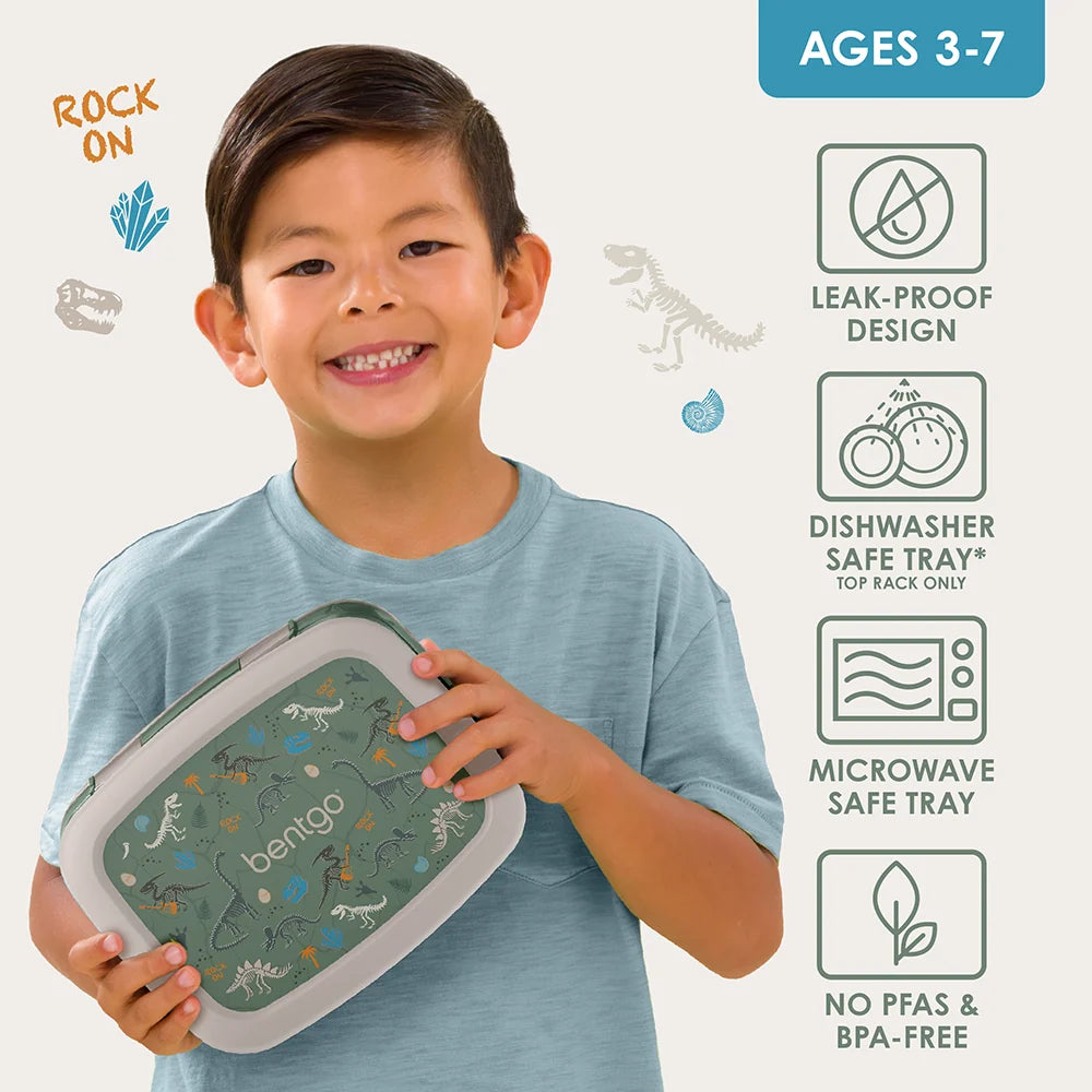 (Pre-Order) Bentgo Kids Prints Lunch Box Dino Fossils