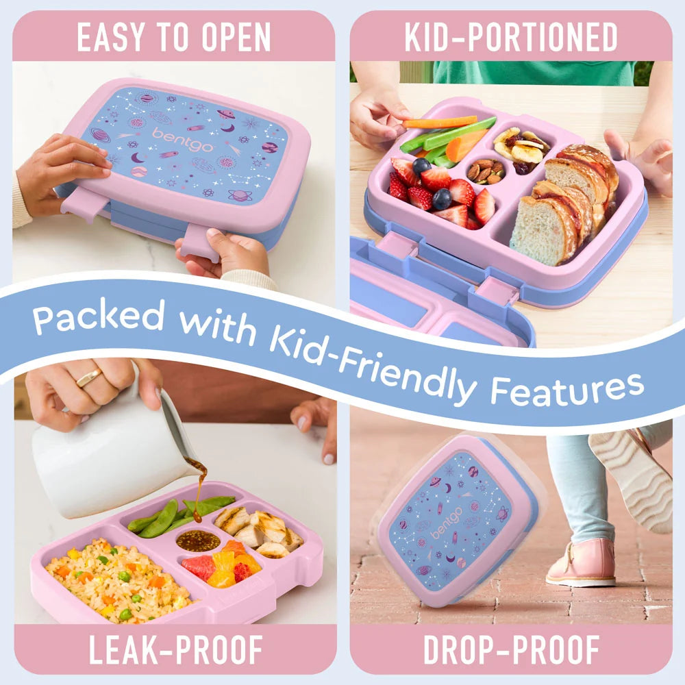 (Pre-Order) Bentgo Kids Prints Lunch Box Lavender Galaxy