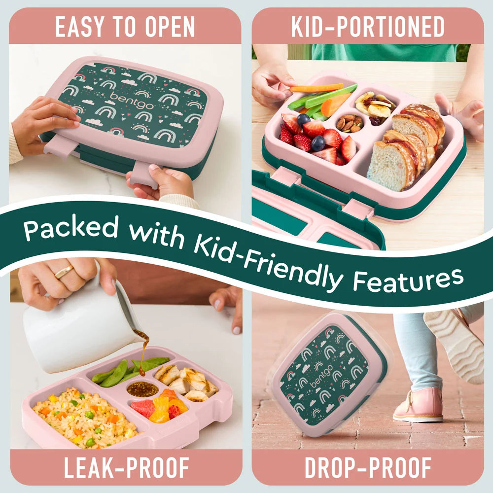 (Pre-Order) Bentgo Kids Prints Lunch Box Green Rainbow