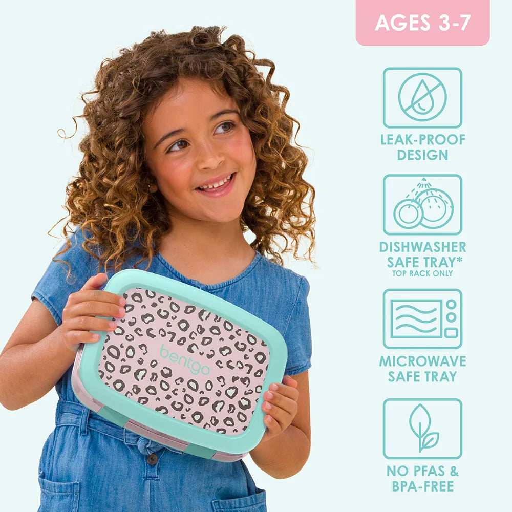 (Pre-Order) Bentgo Kids Prints Lunch Box Leopard
