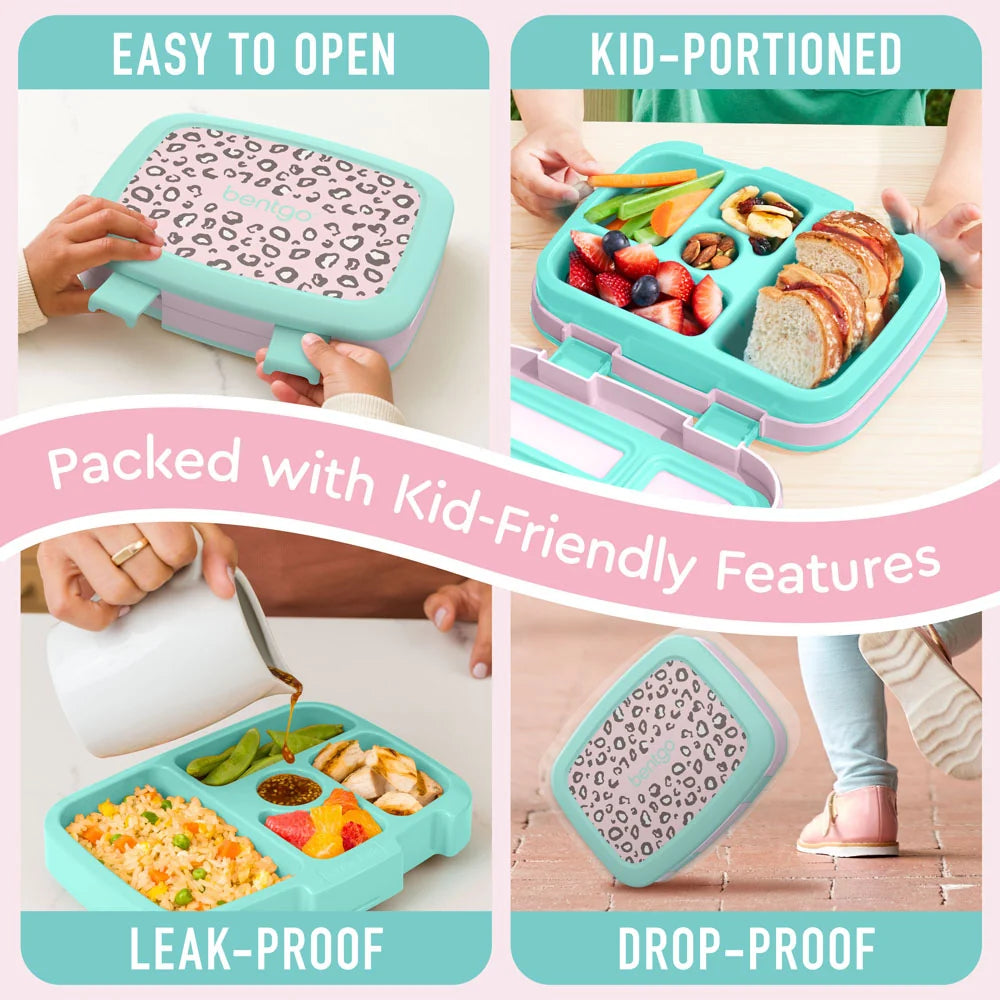 (Pre-Order) Bentgo Kids Prints Lunch Box Leopard