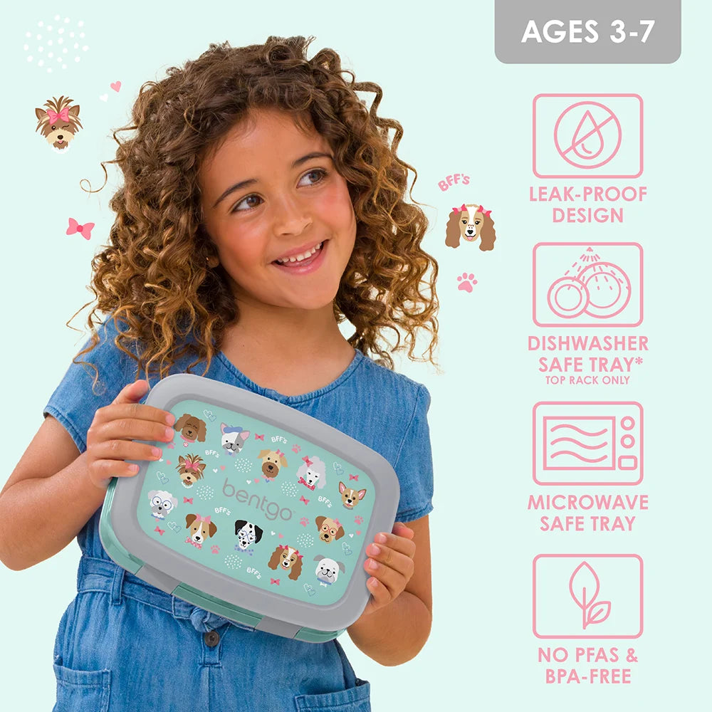 (Pre-Order) Bentgo Kids Prints Lunch Box Puppy Love