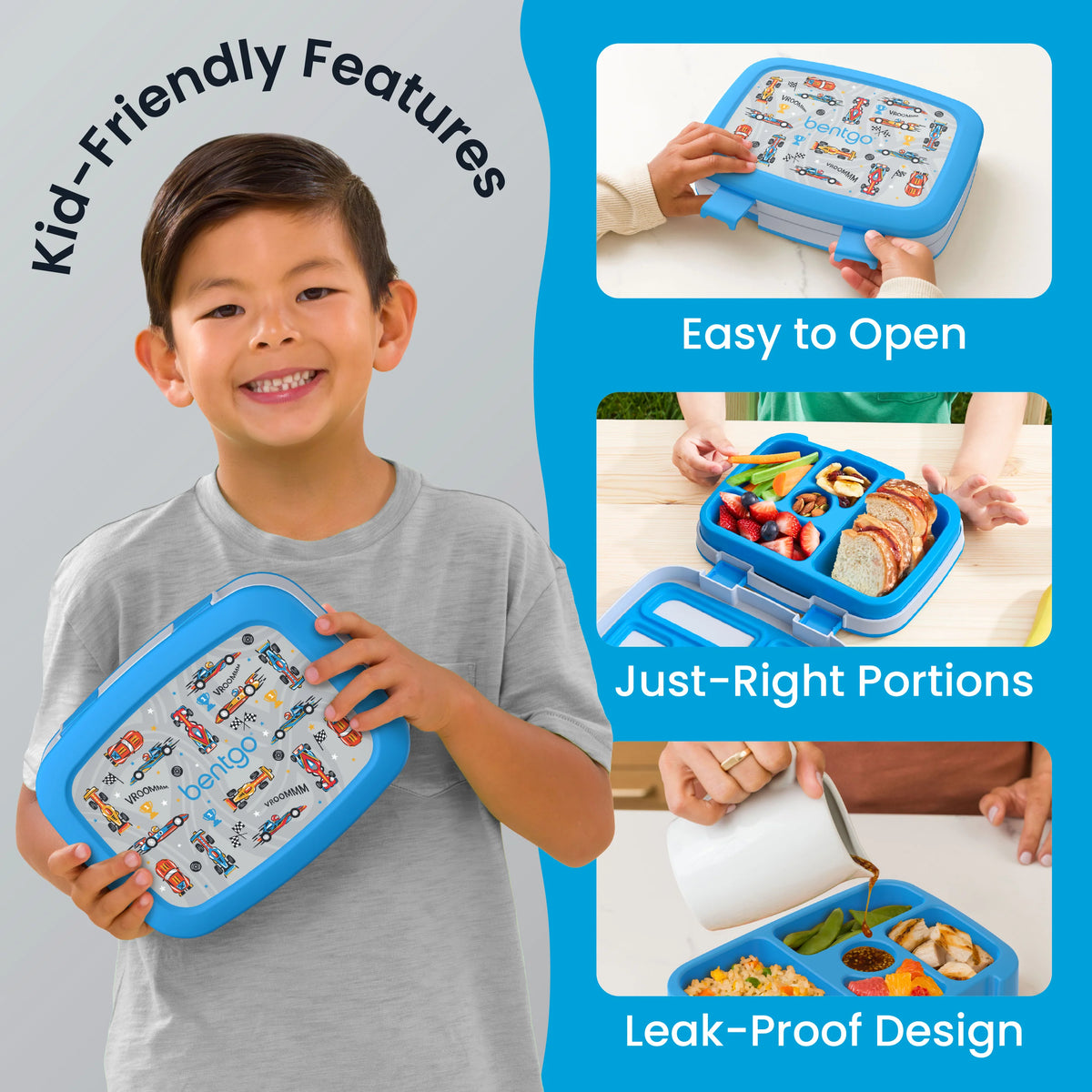 (Pre-Order) Bentgo Kids Prints Lunch Box Race Cars