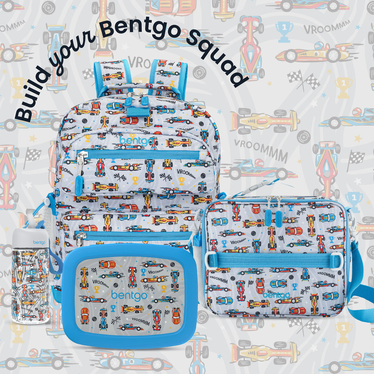 (Pre-Order) Bentgo Kids Prints Lunch Box Race Cars