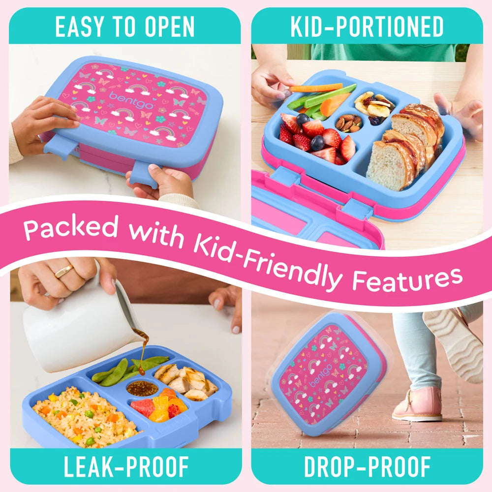 (Pre-Order) Bentgo Kids Prints Lunch Box Rainbows and Butterflies
