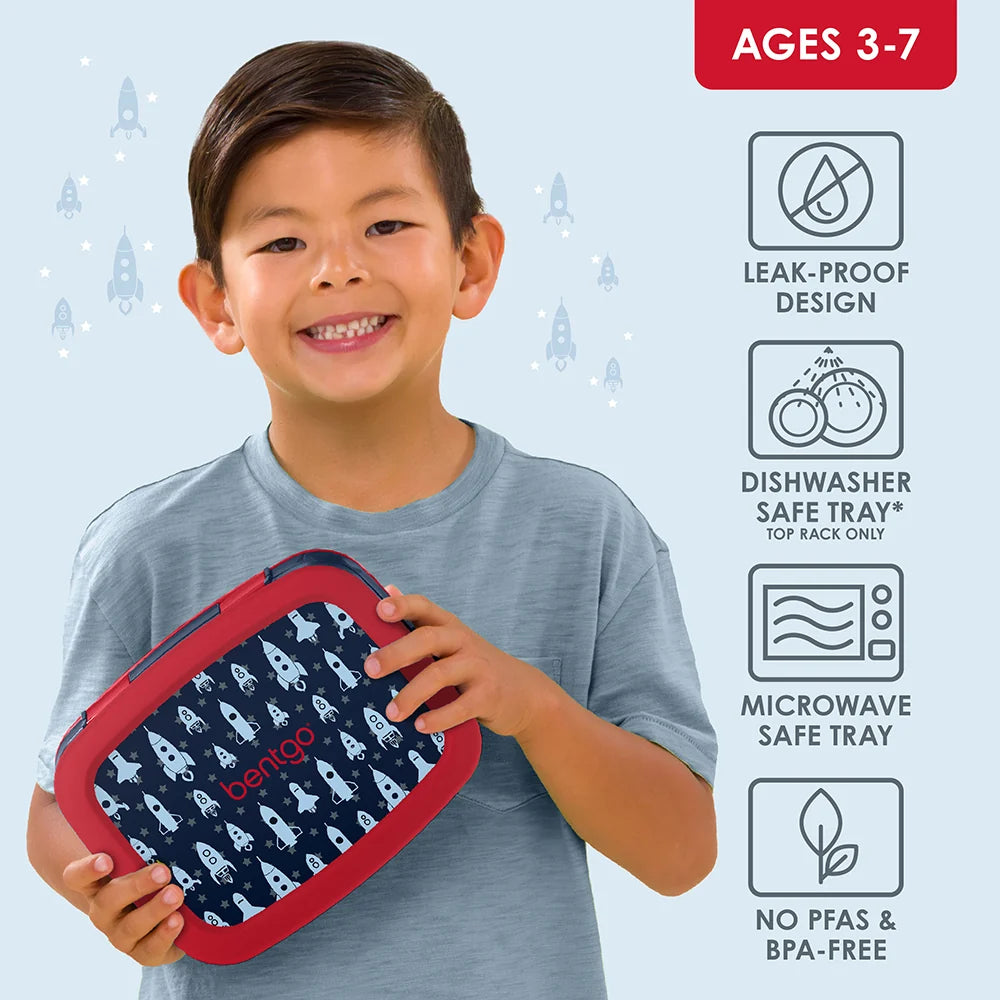 (Pre-Order) Bentgo Kids Prints Lunch Box Space Rockets