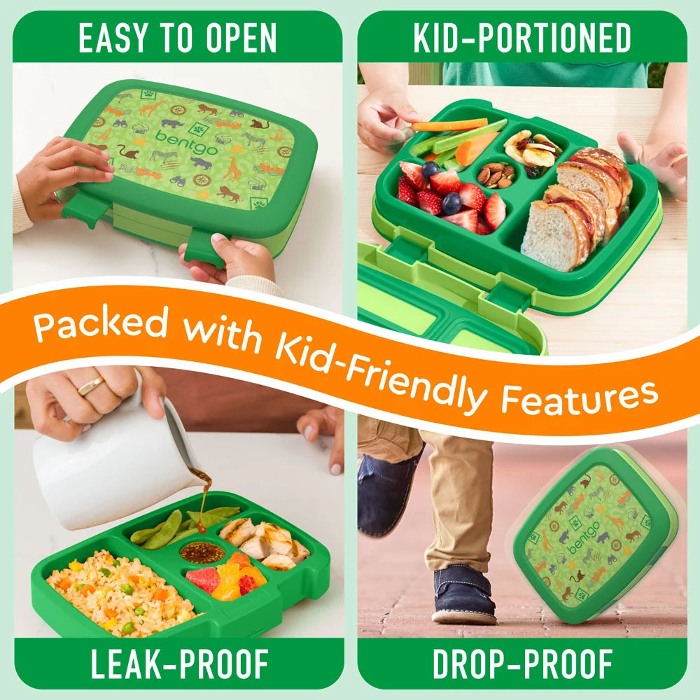 (Pre-Order) Bentgo Kids Prints Lunch Box Safari