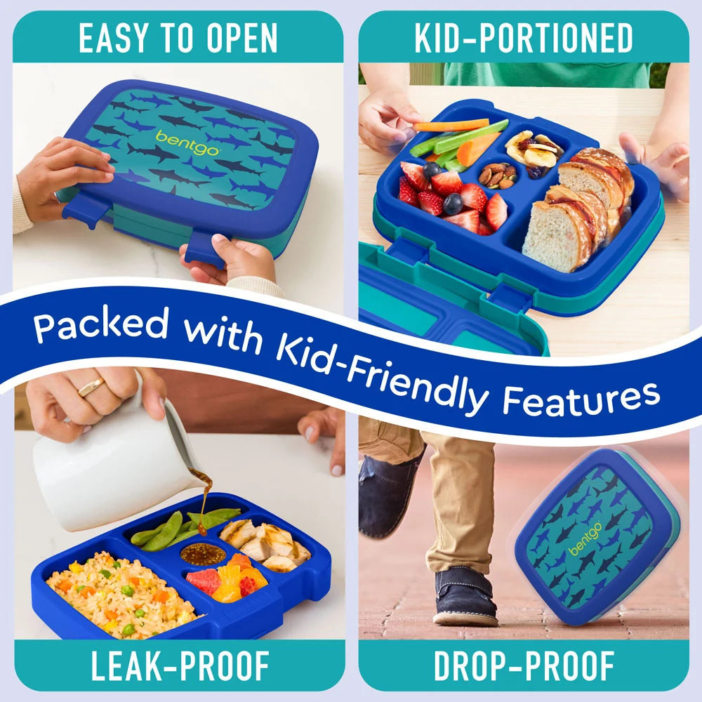 (Pre-Order) Bentgo Kids Prints Lunch Box Sharks