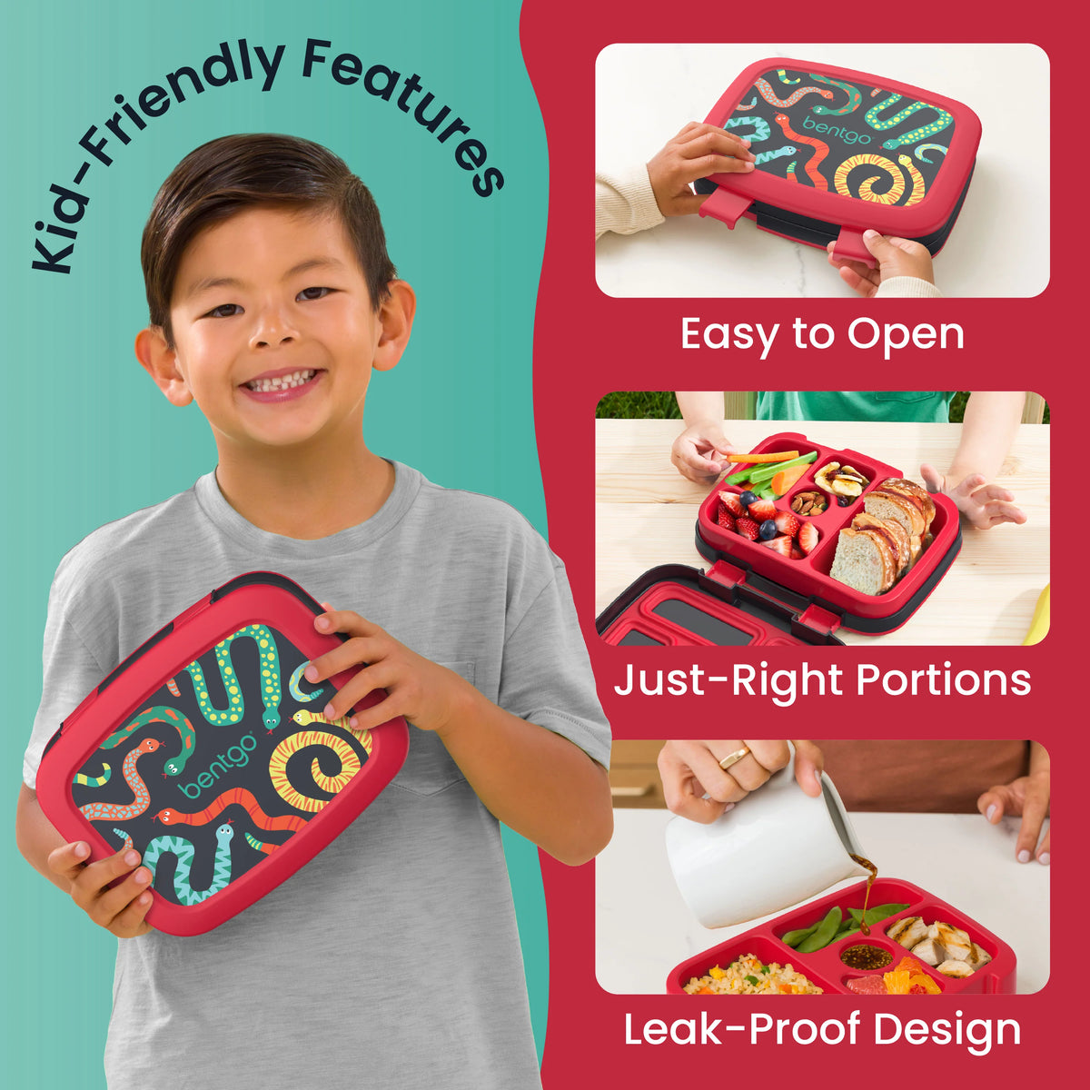 (Pre-Order)Bentgo Kids Prints Lunch Box Sssnakes