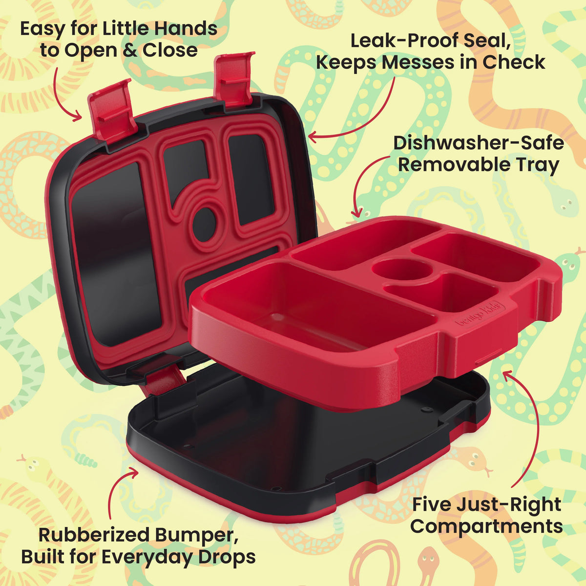 (Pre-Order)Bentgo Kids Prints Lunch Box Sssnakes