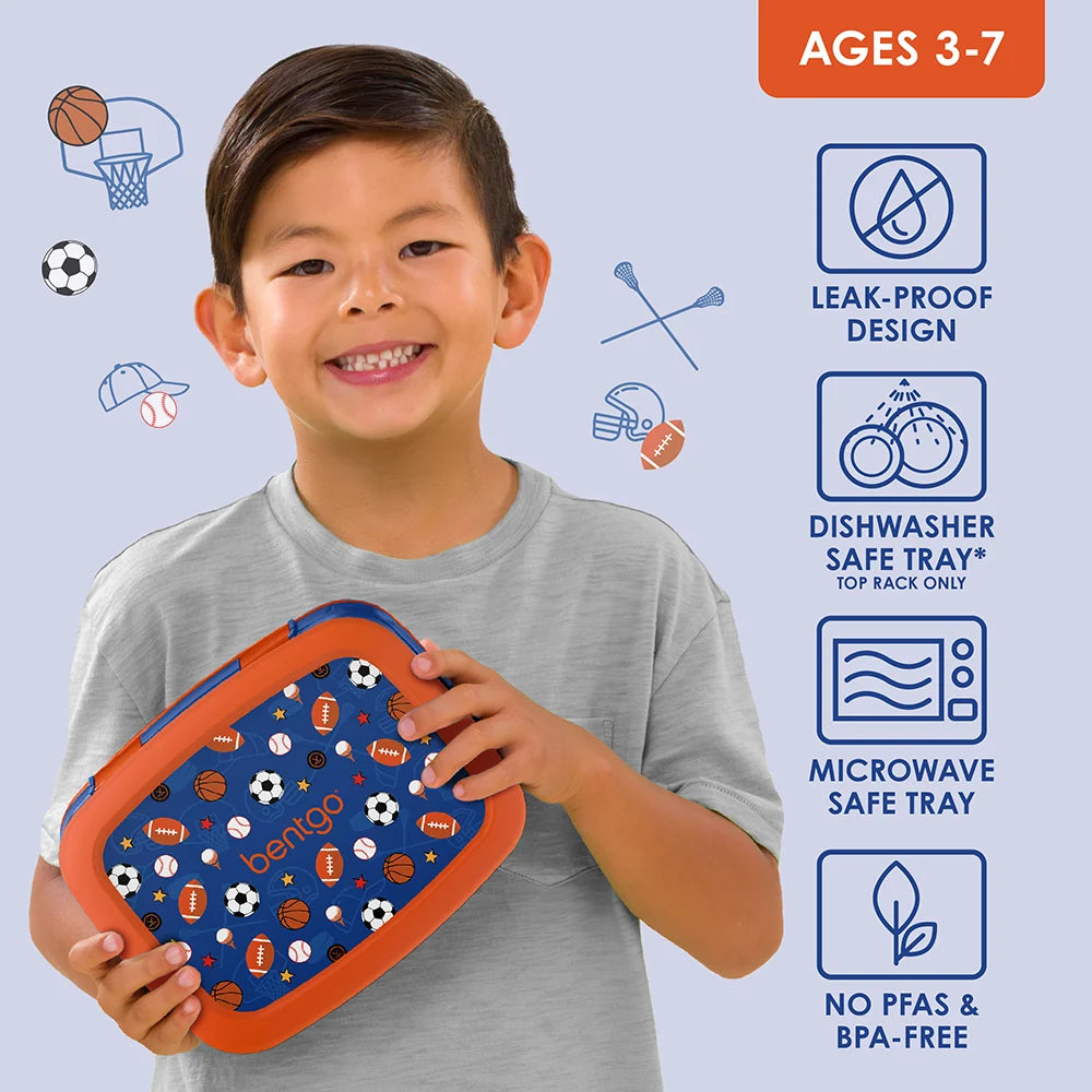 (Pre-Order) Bentgo Kids Prints Lunch Box Sports