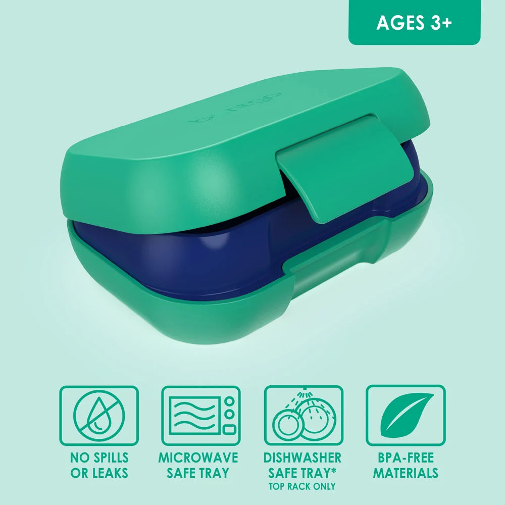 (Pre-Order) Bentgo Kids Snack Container Green/Navy