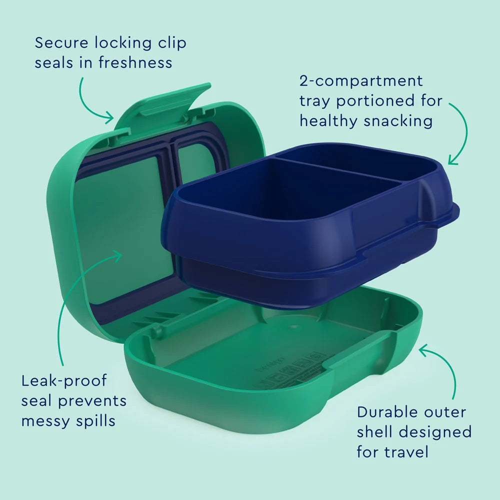 (Pre-Order) Bentgo Kids Snack Container Green/Navy
