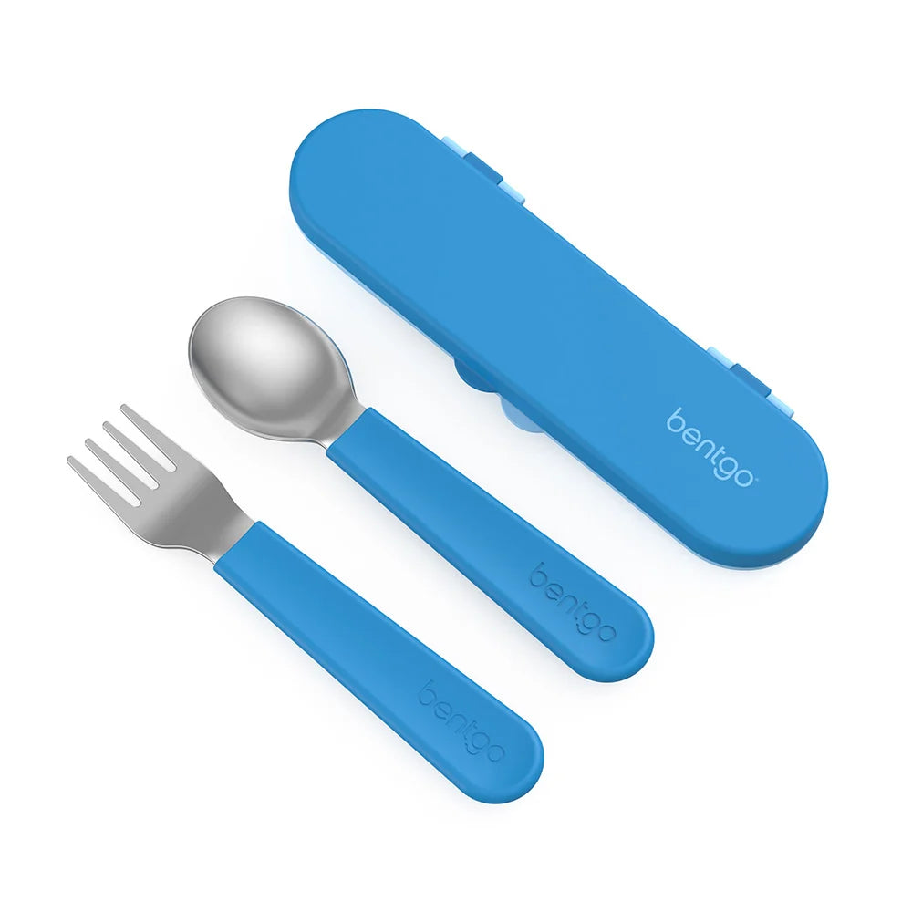 (Pre-Order) Bentgo Kids Stainless Steel Utensil Set Blue