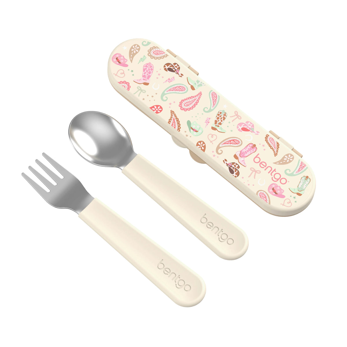 (Pre-Order) Bentgo Kids Stainless Steel Utensil Set Cowgirl Dreams