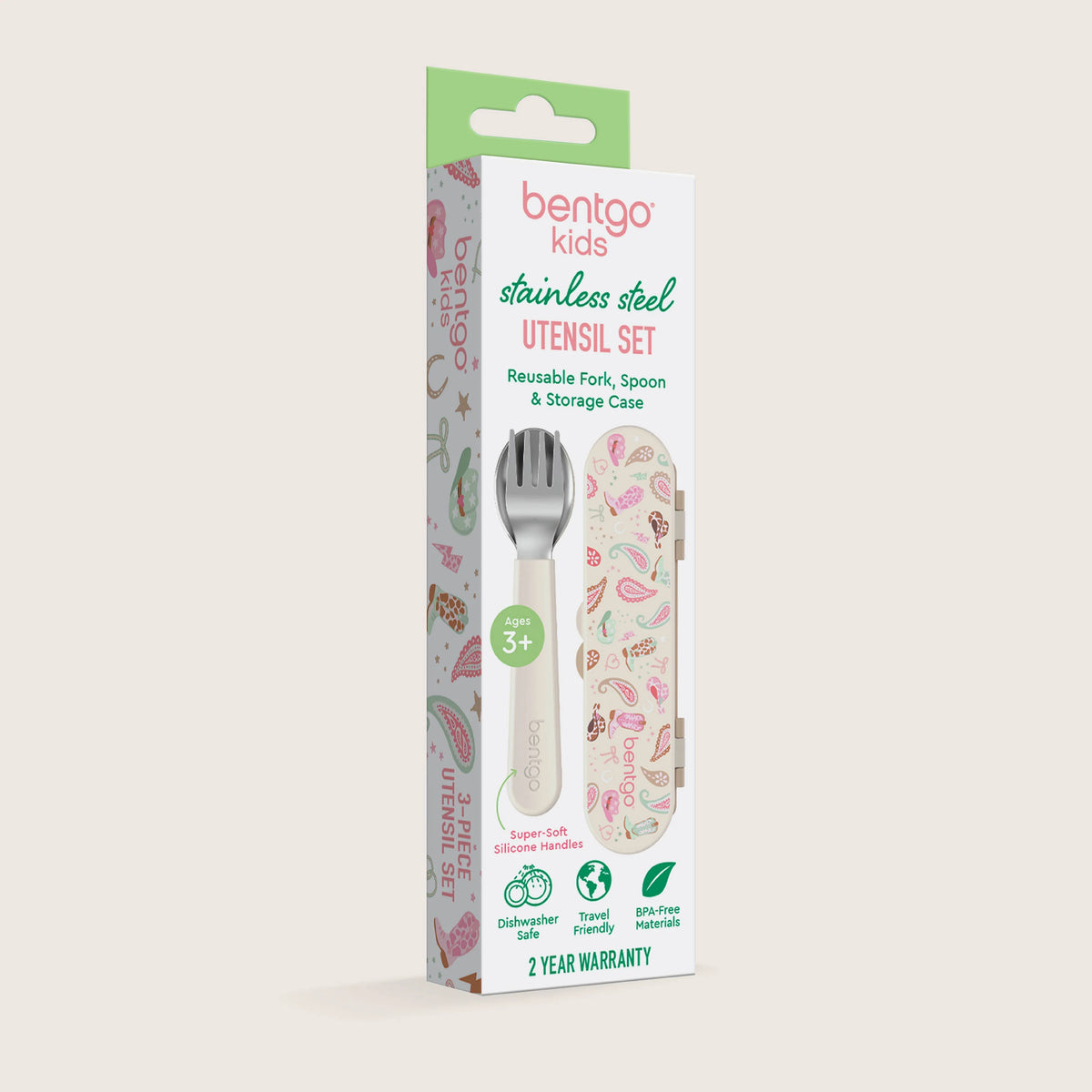 (Pre-Order) Bentgo Kids Stainless Steel Utensil Set Cowgirl Dreams