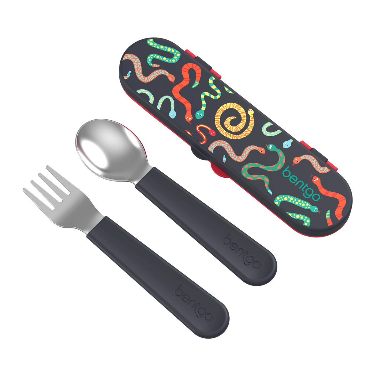 (Pre-Order) Bentgo Kids Stainless Steel Utensil Set Sssnakes