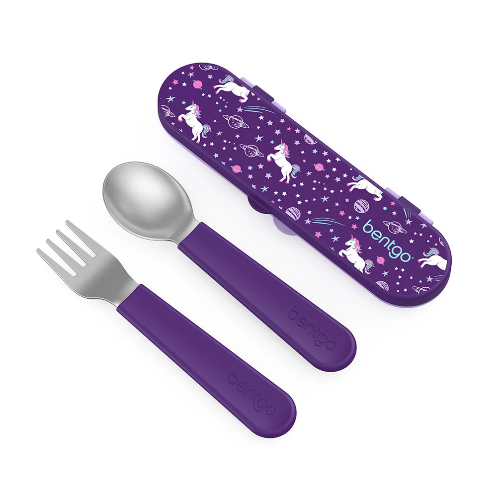 (Pre-Order) Bentgo Kids Stainless Steel Utensil Set Unicorn