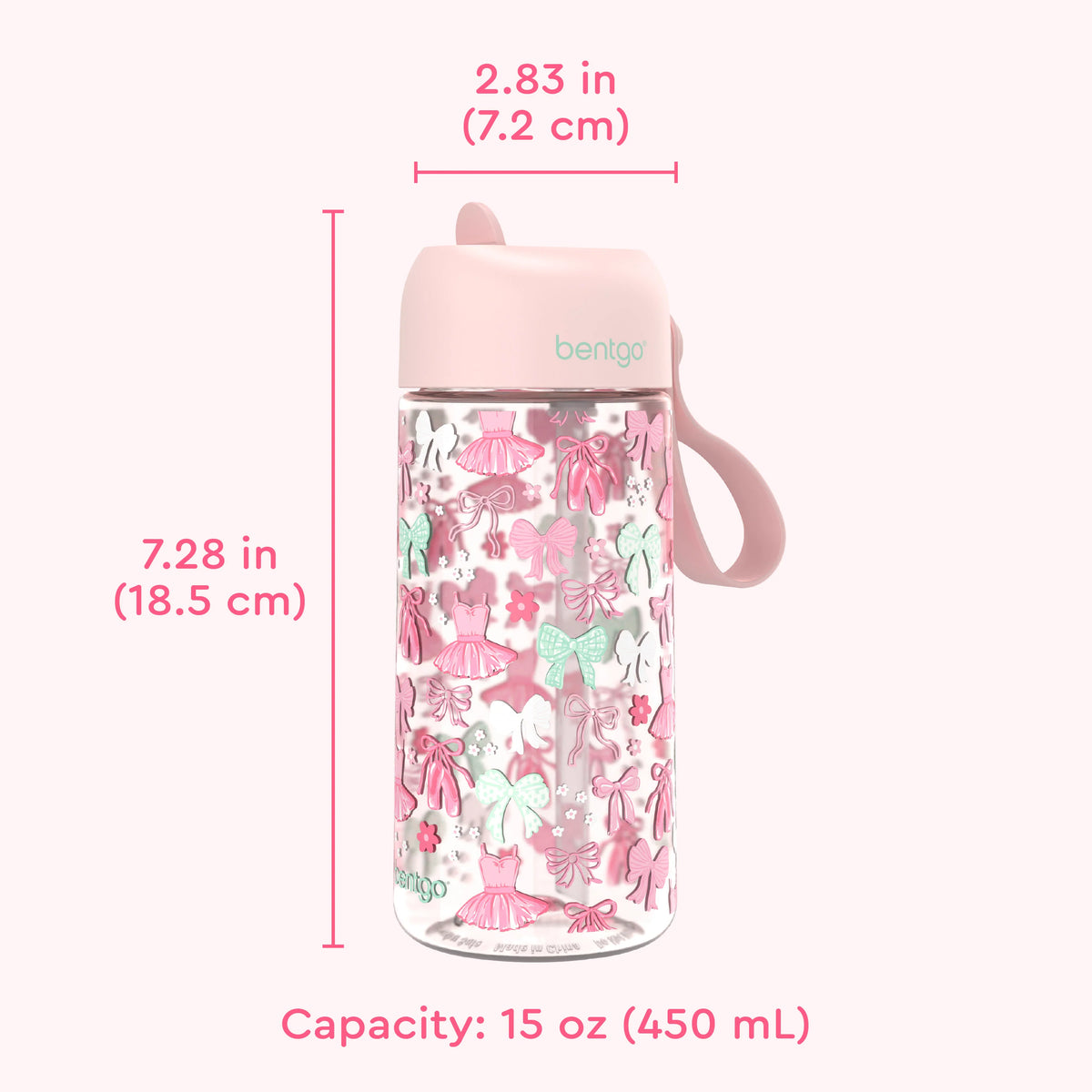 (Pre-Order) Bentgo Kids Water Bottle Ballet and Bows
