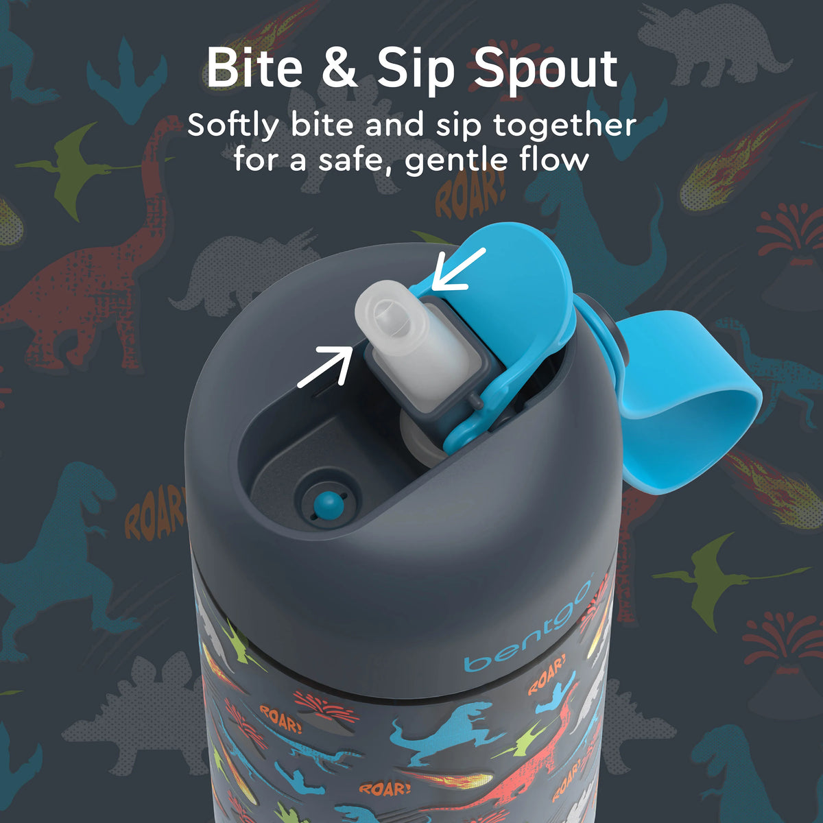 (Pre-Order) Bentgo Kids Water Bottle Dinosaur