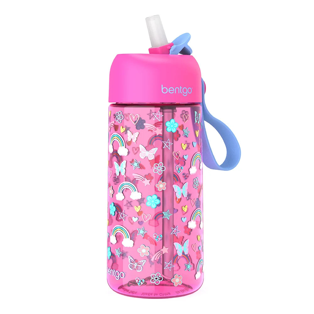(Pre-Order) Bentgo Kids Water Bottle Rainbows and Butterflies