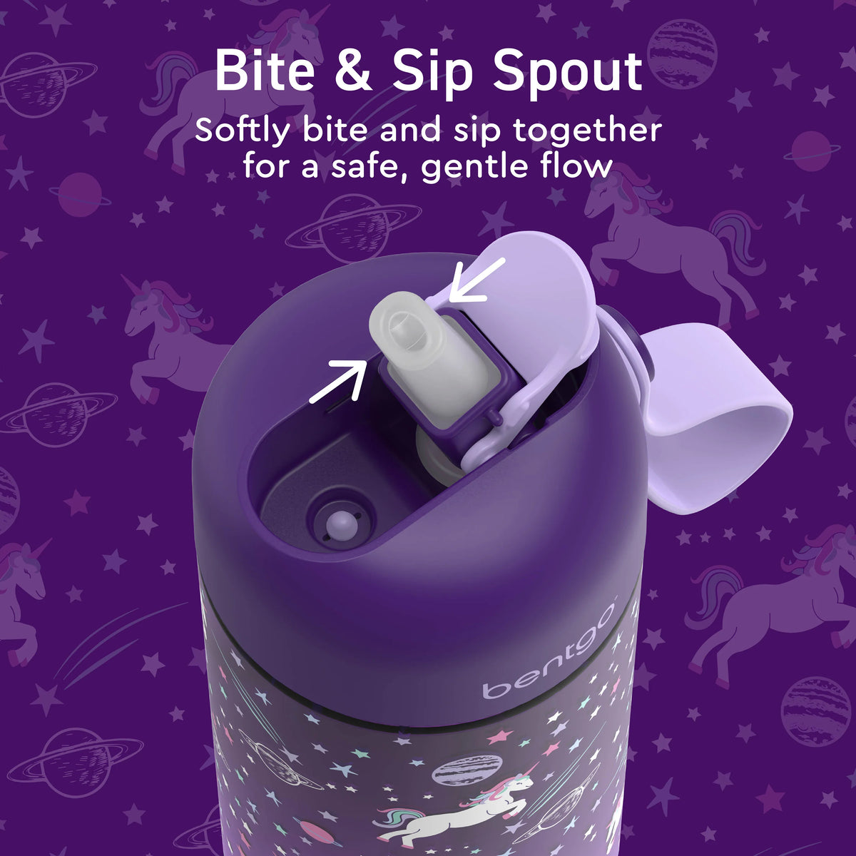 (Pre-Order) Bentgo Kids Water Bottle Unicorn