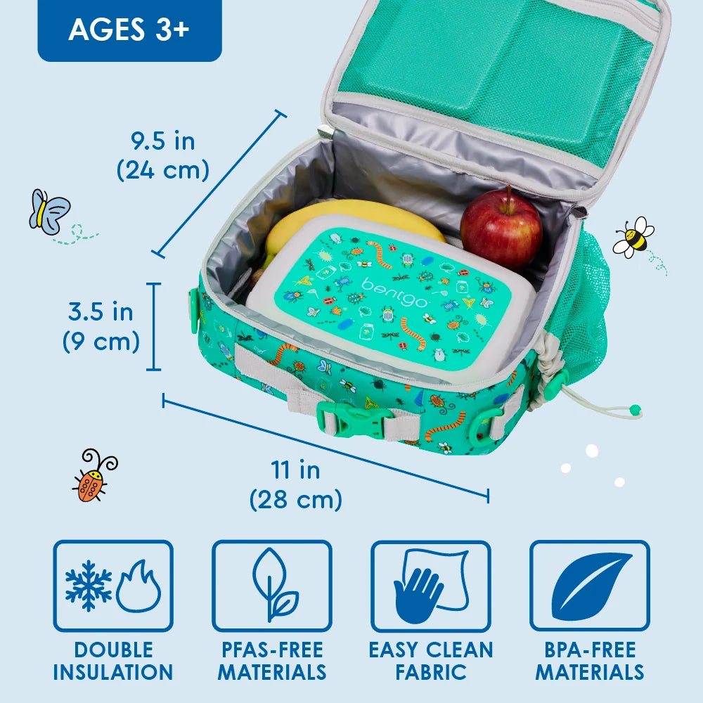 (Pre-Order) Bentgo Kids Prints Lunch Bag Bug Buddies