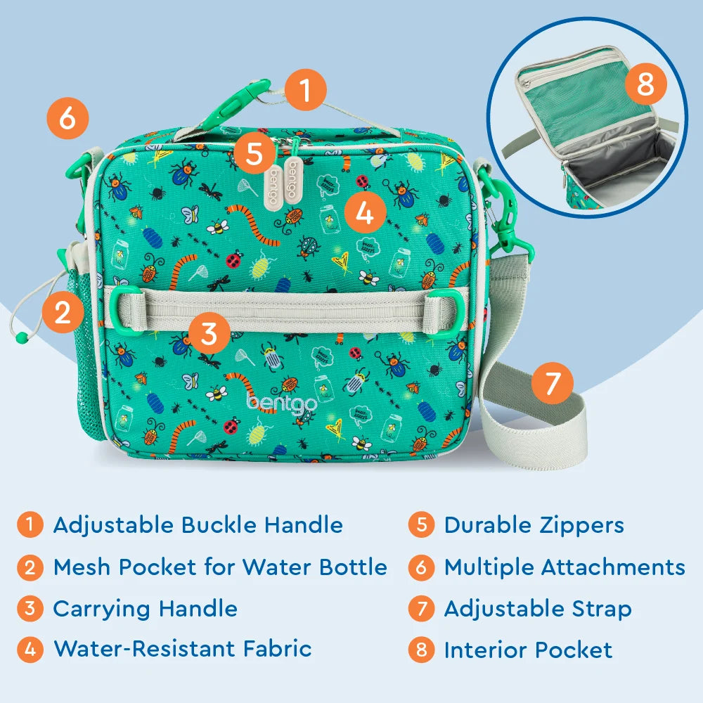 (Pre-Order) Bentgo Kids Prints Lunch Bag Bug Buddies
