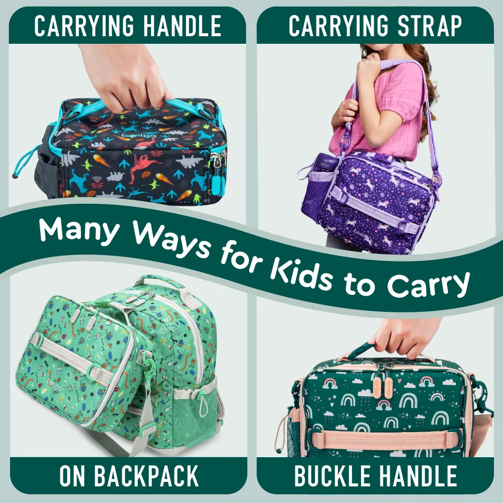 (Pre-Order) Bentgo Kids Prints Lunch Bag Green Rainbow