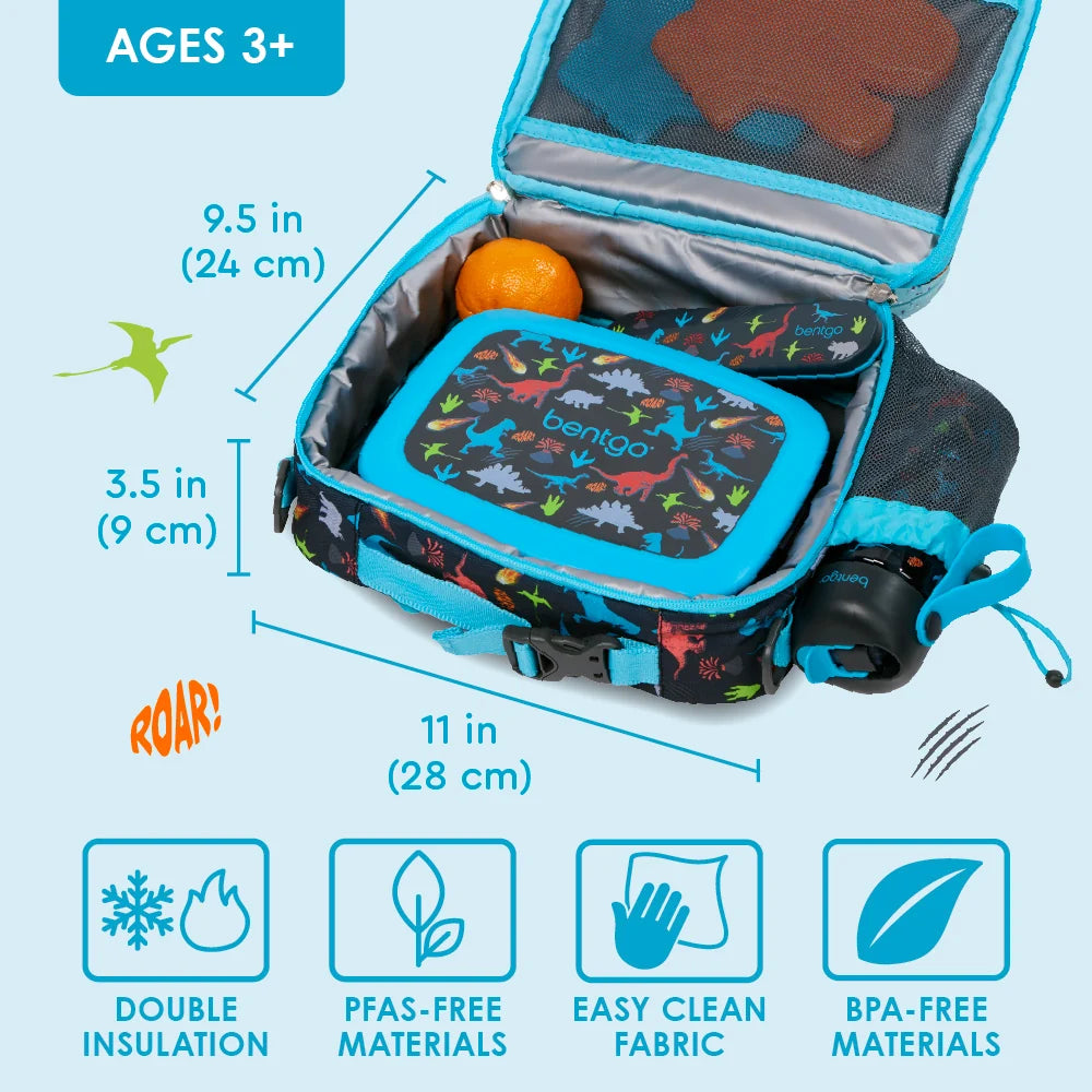 (Pre-Order) Bentgo Kids Prints Lunch Bag Dinosaur