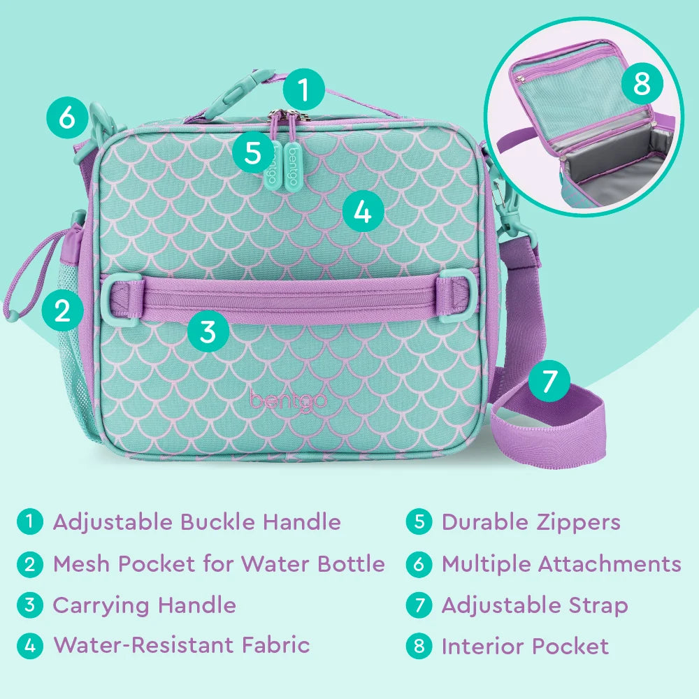 (Pre-Order) Bentgo Kids Prints Lunch Bag Mermaid Scales