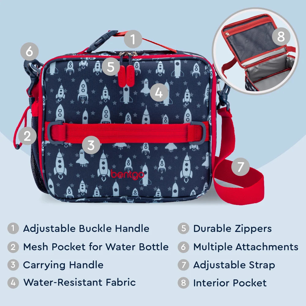 (Pre-Order) Bentgo Kids Prints Lunch Bag Space Rockets