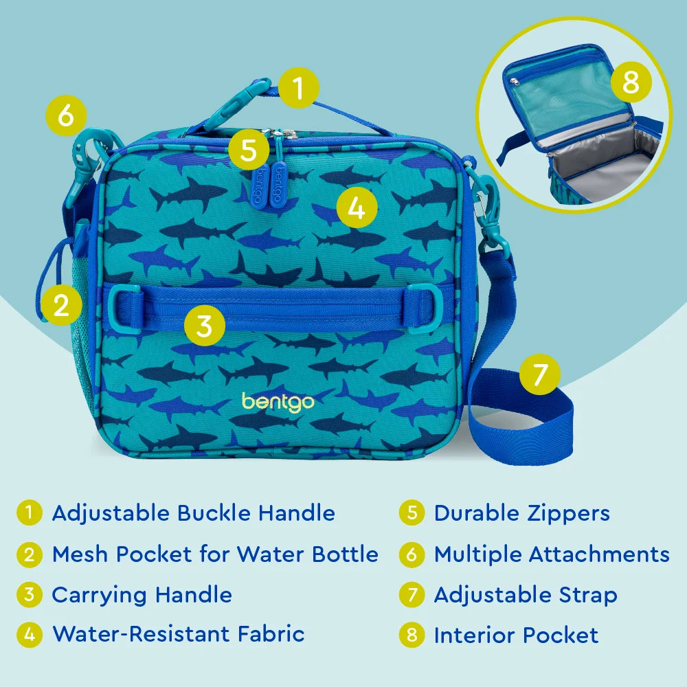 (Pre-Order) Bentgo Kids Prints Lunch Bag Sharks