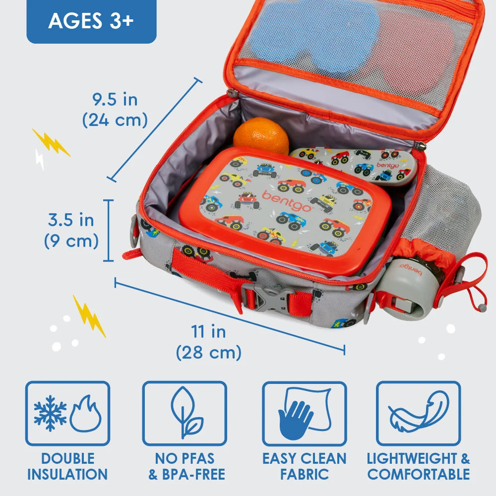 (Pre-Order) Bentgo Kids Prints Lunch Bag Trucks