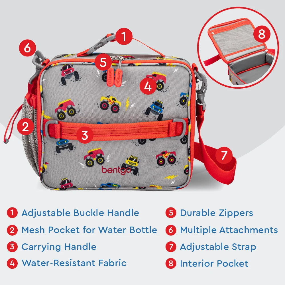 (Pre-Order) Bentgo Kids Prints Lunch Bag Trucks
