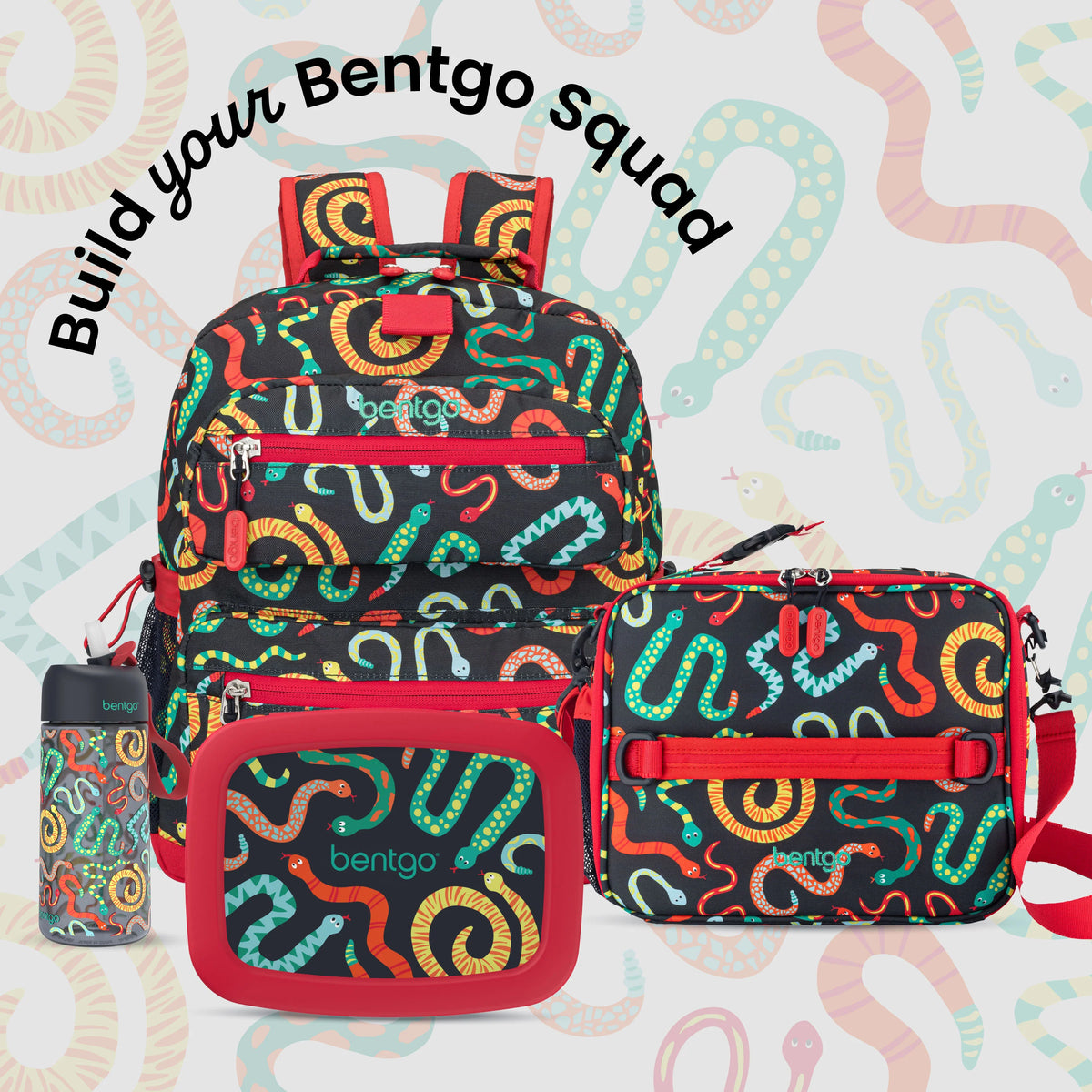 (Pre-Order) Bentgo Kids Prints Lunch Bag Sssnakes
