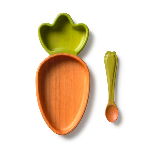 (Pre-Order) Oli&Carol Cathy the Carrot Plate & Spoon Set