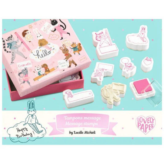 (Pre-Order) Djeco - Lucille Message Stamps