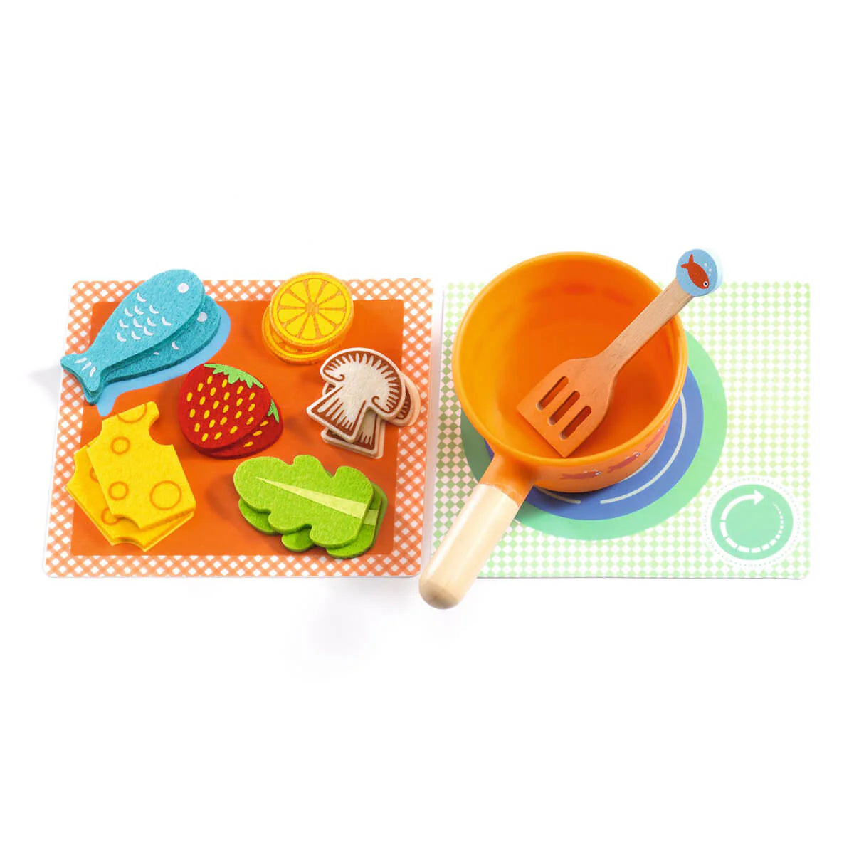 Djeco Dinner Time Kittens Role Play Food and Tableware Set