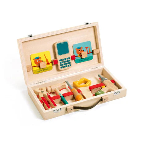 (Pre-Order) Djeco SUPER Bricolou Wood Tool Kit