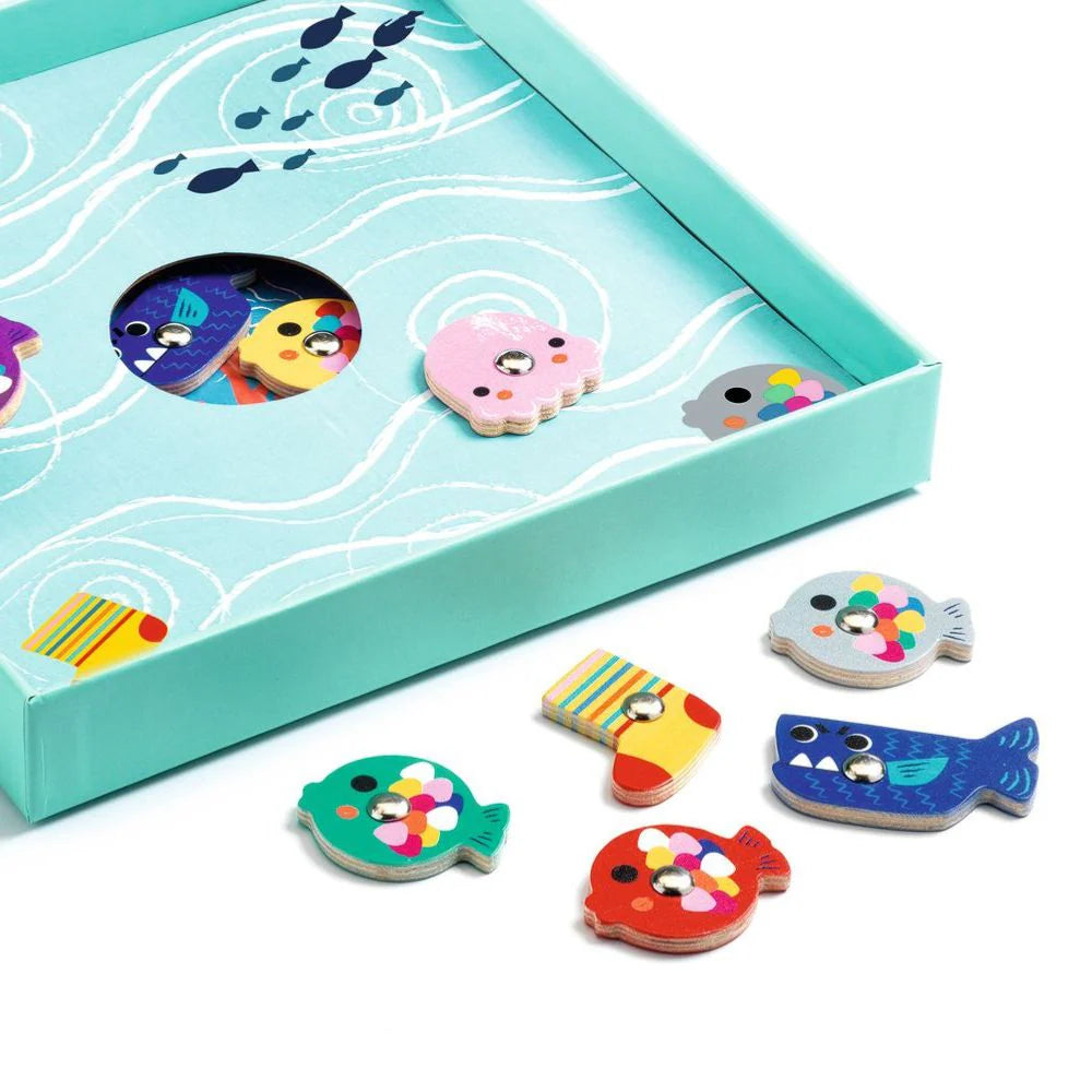 (Pre-Order) Djeco Fuzzyfish - Wooden Fishing Game 2 yrs +