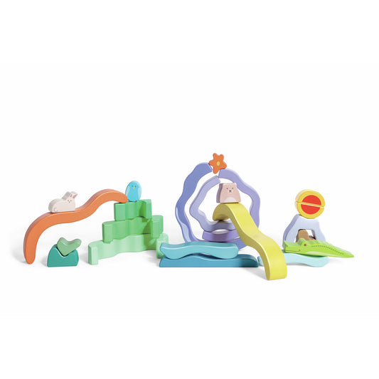 (Pre-Order) Hape Nature Scene Stacking Blocks