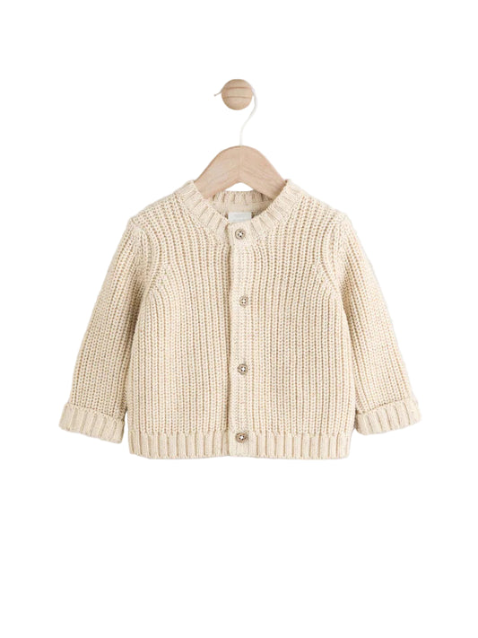 (Pre-Order) Next Neutral Milk Club Chunky Knitted Embroidered Baby Cardigan