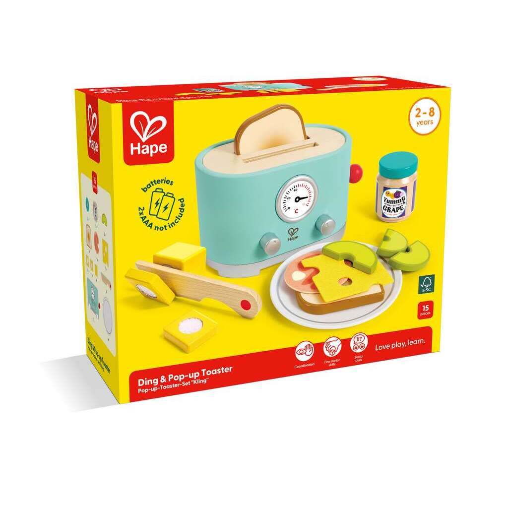 (Pre-Order) Hape Ding & Pop-up Toaster