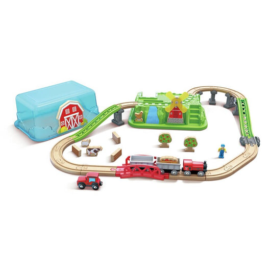 (Pre-Order) Hape Countryside Train Bucket Set