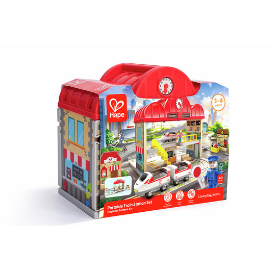 (Pre-Order) Hape Portable Train Station Set