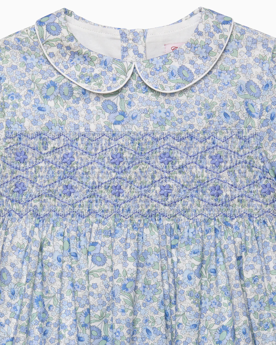(Pre-Order) Blue Arabella Floral Smocked Dress