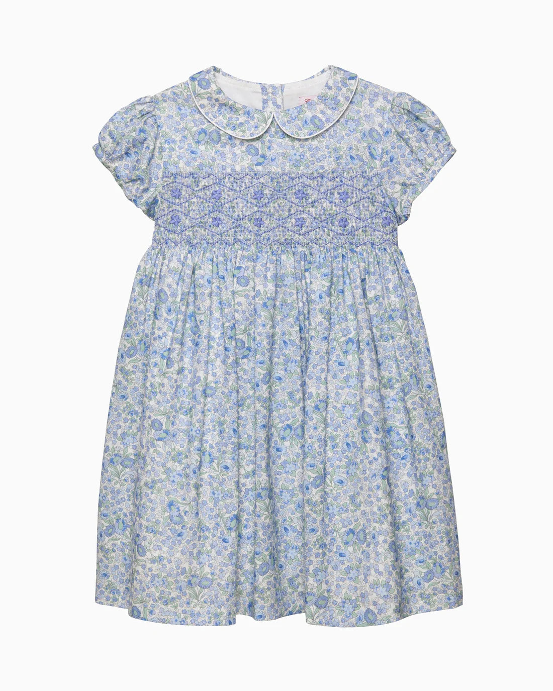 (Pre-Order) Blue Arabella Floral Smocked Dress