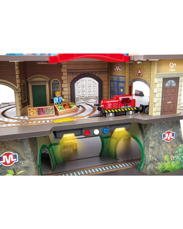 (Pre-Order) Hape Multi-Level Railway City Set