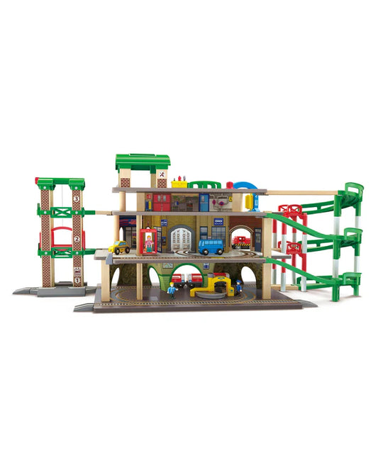 (Pre-Order) Hape Multi-Level Railway City Set